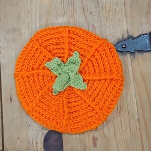 Baby crochet pumpkin hat